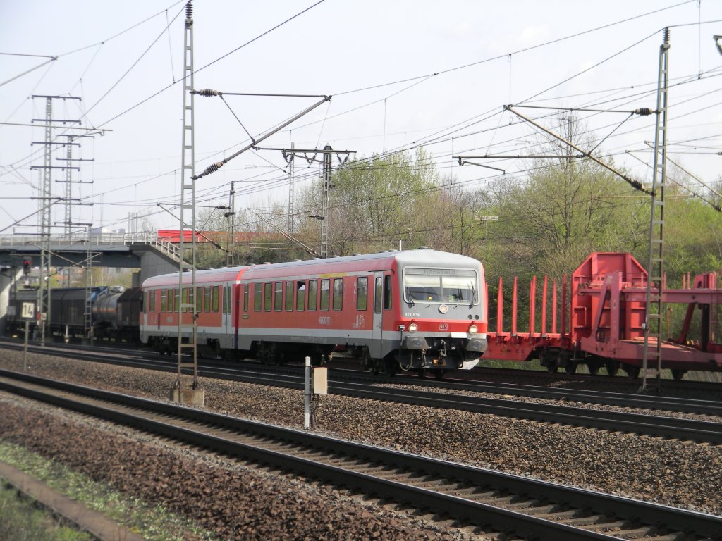 Baureihe 928 638 am 07.04.2011 in Fulda richtung Gersfeld